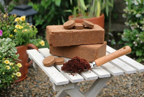 100% natural and eco-friendly compressed soil blocks. Provides excellent aeration and moisture retention for healthy roots.