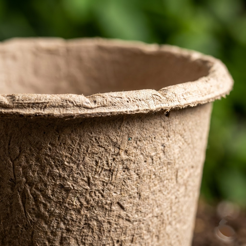 Biodegradable Seedling Pot with Drainage Holes for Gardening and Plant Propagation