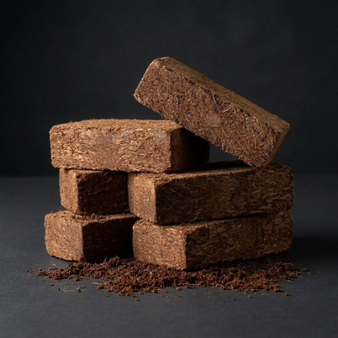 Compressed Coco Coir Block Organic Growing Medium for Plants and Gardening