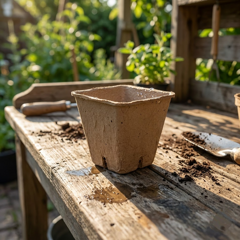 Biodegradable Square Peat Pot for Seed Starting and Plant Propagation