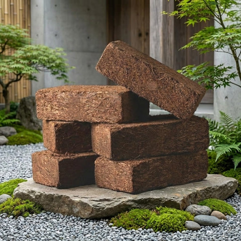 Compressed Coco Coir Block Organic Growing Medium for Plants and Gardening